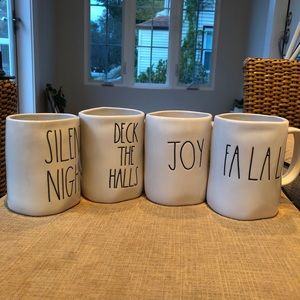 Rae Dunn Christmas Mug Set